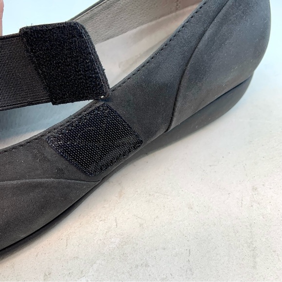 Dansko Black Nubuck Kendra Low Wedge Mary Janes, size 39 8.5 9 - Picture 5 of 12